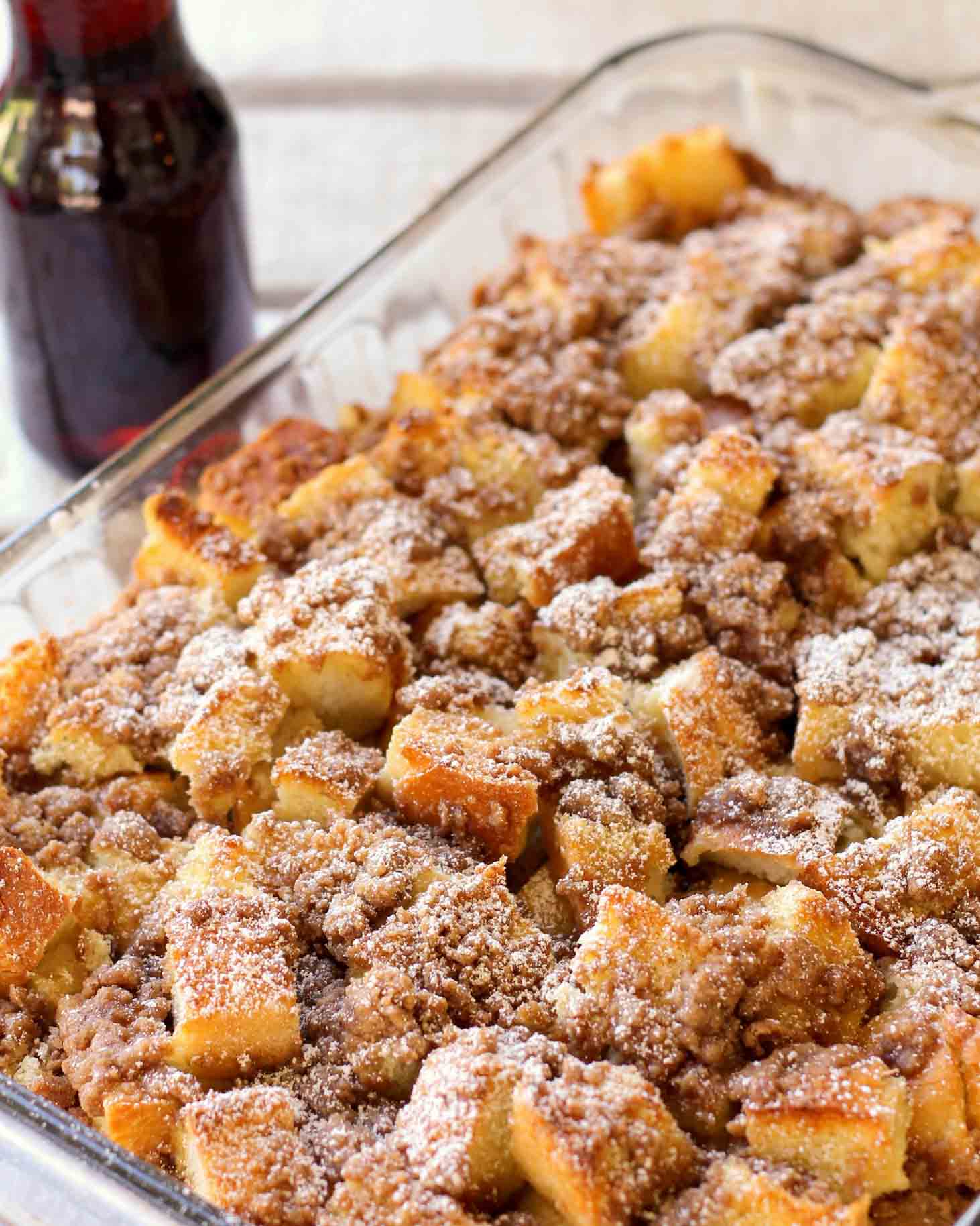French Toast Casserole in baking dish